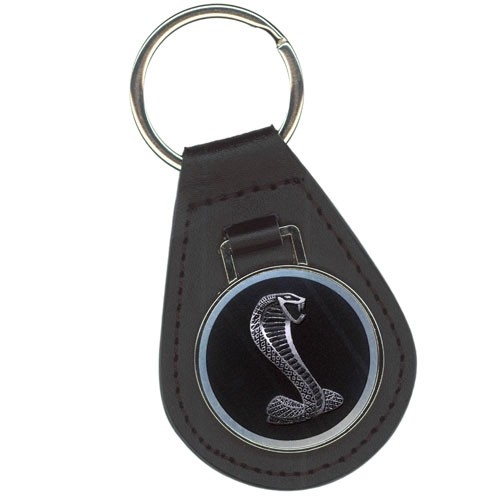 Schlüsselanhänger Cobra Leder