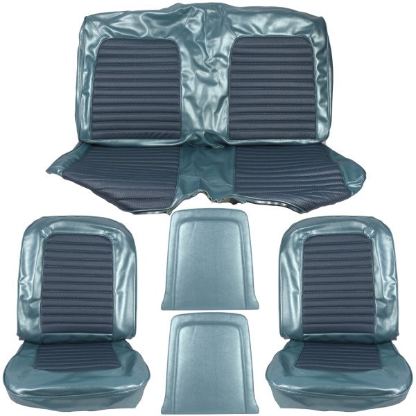 Sitzbezugsatz Standard, 66 Cabriolet, Blau (Blue)