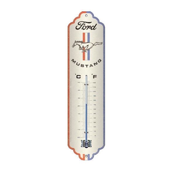 Thermometer mit Mustang Logo
