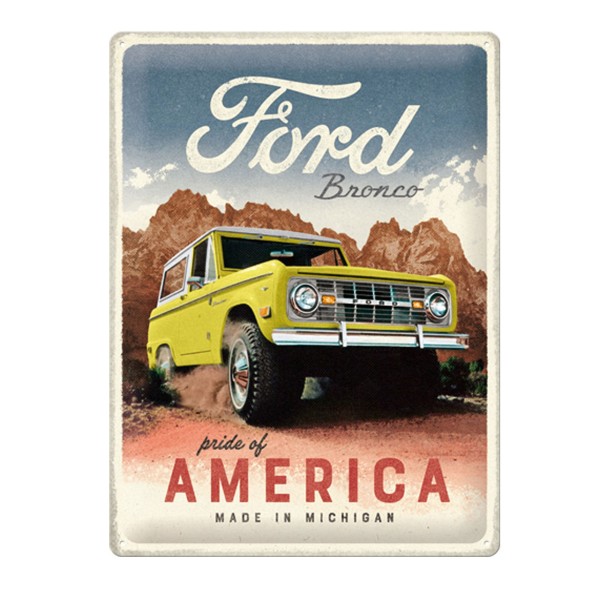 Blechschild Ford Bronco