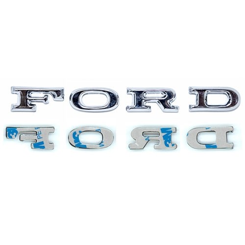 Emblem "Ford" für Haube 67, Einzelbuchstaben zum Kleben