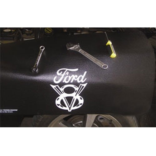 Kotflügelschoner mit - Ford V8 - Logo, Stück