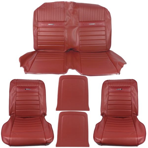 Sitzbezugsatz Pony, 65-66 Coupe, Rot (65 Red)